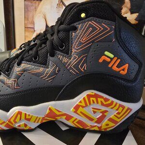 Fila MB Jamal Mashburn Basketball Shoes Black Orange 1BM01742-054 Men's Size 12